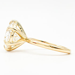 Round Brilliant 6 Prong Solitaire Ring – Lab Grown Diamond – 14K/18K Yellow Gold