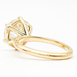 Round Brilliant 6 Prong Solitaire Ring – Lab Grown Diamond – 14K/18K Yellow Gold