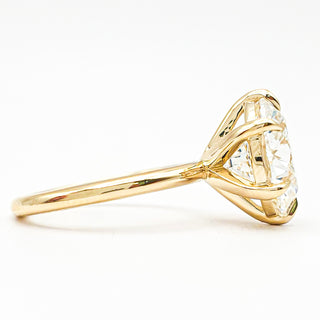 Round Brilliant 6 Prong Solitaire Ring – Lab Grown Diamond – 14K/18K Yellow Gold