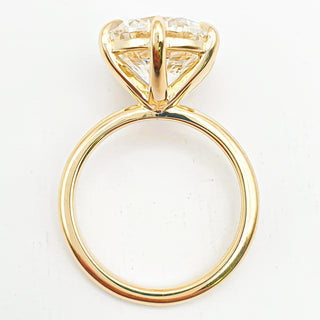 Round Brilliant 6 Prong Solitaire Ring – Lab Grown Diamond – 14K/18K Yellow Gold