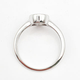 טבעת יהלום אובל סוליטר מבריקה 1.00-5.00 קראט – יהלום מעבדה – זהב לבן 14K/18K