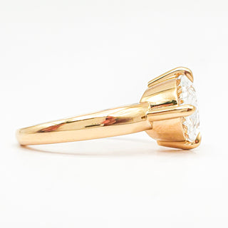 Oval Brilliant Solitaire Ring – Lab Grown Diamond – 14K/18K Yellow Gold