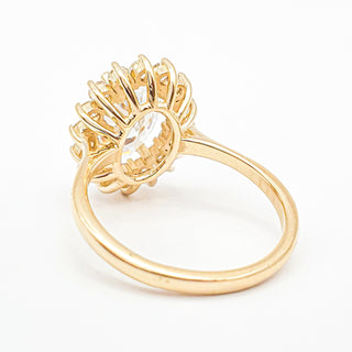 טבעת יהלום עגולה מבריקה 1.00-5.00 קראט – יהלום מעבדה – זהב צהוב 14 או 18 קראט - 18 אבני צד