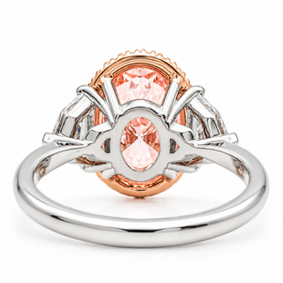 Oval Brilliant 4.37 Carat Lab-Grown Diamonds Ring | IGI Certified | 4.15 Gram 14K White Gold