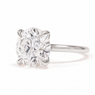 Round Brilliant Solitaire Ring – Lab Grown Diamond – 14K/18K White Gold