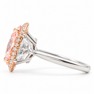 Oval Brilliant 4.37 Carat Lab-Grown Diamonds Ring | IGI Certified | 4.15 Gram 14K White Gold