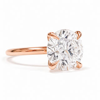 Round Brilliant Solitaire Ring – Lab Grown Diamond – 14K/18K Rose Gold