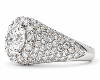 Round Brilliant 4.21 Carat Lab-Grown Diamonds Ring | IGI Certified | 5.90 Gram 14K White Gold