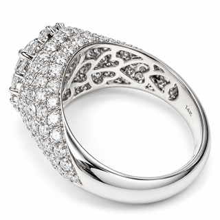 Round Brilliant 4.21 Carat Lab-Grown Diamonds Ring | IGI Certified | 5.90 Gram 14K White Gold