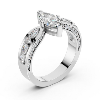 Selene White Gold Three-Quarter