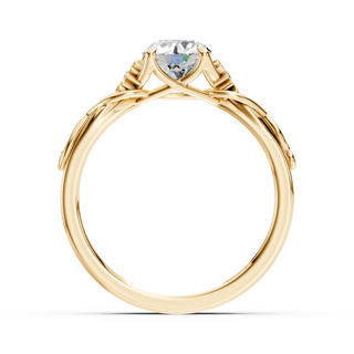 Wisteria Engagement Ring – Yellow Gold – Front