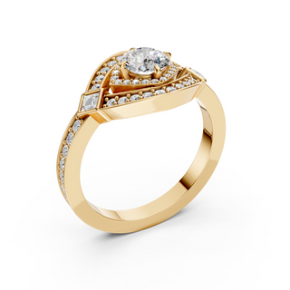 Celeste Yellow Gold Three-Quarter