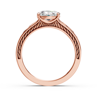 Liora Rose Gold Lab-Grown Diamond Engagement Ring - front view
