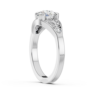 Aurelia White Gold Lab-Grown Diamond Engagement Ring - profile view