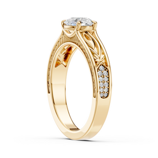 Liora Engagement Ring – Yellow Gold – Side