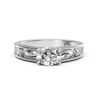 Liora White Gold Lab-Grown Diamond Engagement Ring - detail