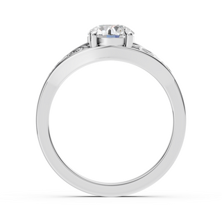 Aurelia White Gold Lab-Grown Diamond Engagement Ring - front view