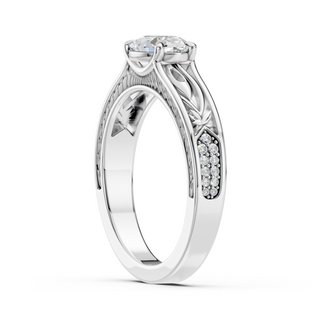Liora White Gold Lab-Grown Diamond Engagement Ring - profile view