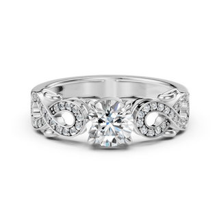 Elara White Gold Engagement Ring – Profile