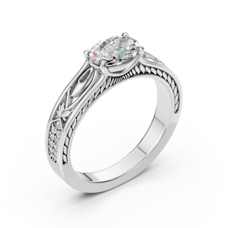 Liora White Gold Lab-Grown Diamond Engagement Ring - side view