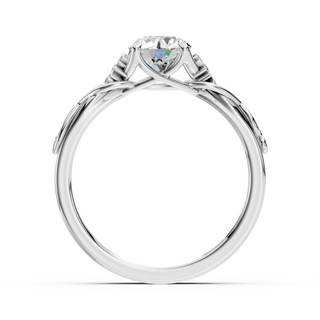 Wisteria White Gold Engagement Ring – Front