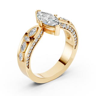Selene Yellow Gold Three-Quarter