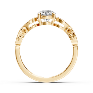 Elara Yellow Gold Engagement Ring – Front